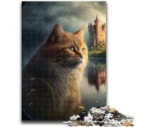 Puzzles for Adults Teens 1000 Pieces Cats on Alien Planet 1000 Pieces for Adults,Educational Stress Relief Toy Gifts for Friends And Family (26x38cm)