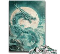 Puzzles for Adults Teens 1000 Pieces Chinese Dragon Stress Reliever Difficult Challenge Is Ideal As Gifts for The Whole Family 26x38cm