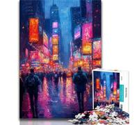 Puzzles for Adults Teens 1000 Pieces Cityscape Oil Painting,Toys Educational Games Stress Relieving Artists Collection,Fine Art (75x50cm)