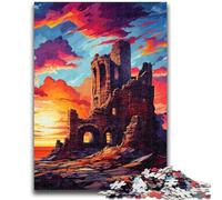 Puzzles for Adults Teens 1000 Pieces Clouds Colourful from Sunset 1000 Piece Puzzle,Challenging Game Gifts for Is Ideal As A Gift for The Whole Family (38x26cm)