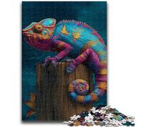Puzzles for Adults Teens 1000 Pieces Color Chameleon, Decompressing Intellectual Educational Toy Is Ideal As Gifts for The Whole Family 26X38CM