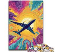 Puzzles for Adults Teens 1000 Pieces Color Plane Educational Stress Relief Toy Parent-child Interaction for And Age 14 26x38cm