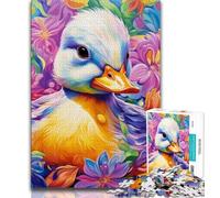Puzzles for Adults Teens 1000 Pieces Colorful Art Ducks Adult Puzzles,Stress Reliever Difficult Challenge Unique Home Decor And Gifts (size 38x26cm)