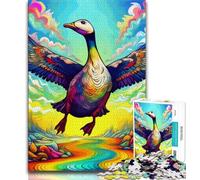 Puzzles for Adults Teens 1000 Pieces Colorful Art Ducks,Educational Stress Relief Toy for Is Ideal As A Gift for The Whole Family (38x26cm)