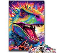 Puzzles for Adults Teens 1000 Pieces Colorful Dinosaur Teenager Jigsaw,Challenging Game for Is Ideal As A Gift for The Whole Family (50x75cm)