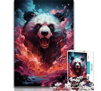 Puzzles for Adults Teens 1000 Pieces Colorful Panda Teenager Jigsaw,is Ideal As Gifts for The Whole Family Suitable for And 14 (size 38x26cm)