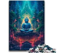 Puzzles for Adults Teens 1000 Pieces Colourful Graffiti Buddha 1000 Piece Puzzle,Challenging Game Gifts for Is Ideal As A Gift for The Whole Family (50x75cm)