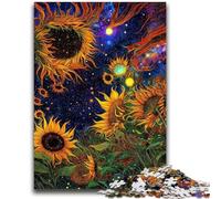 Puzzles for Adults Teens 1000 Pieces Colourful Sunflower Art 1000 Piece Jigsaw,Perfect for Game Nights, Colorful Toy for Home Gift (38x26cm)