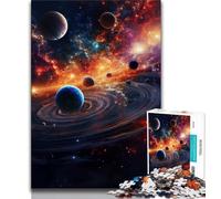 Puzzles for Adults Teens 1000 Pieces Colourful Universe Teenager Jigsaw,Challenging Game for Is Ideal As A Gift for The Whole Family 38x26cm