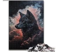 Puzzles for Adults Teens 1000 Pieces Cosmic Wolf, Elephant Toy Intellectual Game Birthday Present, Gifts, Wall Art for Ages 14+ (Size 50x75cm)