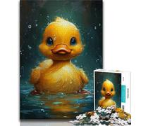 Puzzles for Adults Teens 1000 Pieces Cute Little Yellow Duck Teenager Jigsaw,is Ideal As Gifts for The Whole Family Suitable for And 14 (size 38x26cm)