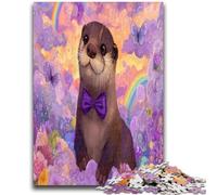 Puzzles for Adults Teens 1000 Pieces Cute Otter Puzzles for Adults,Challenging Game for Is Ideal As A Gift for The Whole Family (75x50cm)