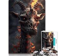 Puzzles for Adults Teens 1000 Pieces Demonic Giraffe 1000 Piece Puzzle,Educational Stress Relief Toy Gifts for Friends And Family 75x50cm