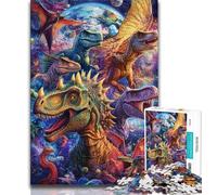 Puzzles for Adults Teens 1000 Pieces Dinosaur Tyrannosaurus,for Educational Game Challenge Toy Birthday Present,Gifts,Wall Art 38x52cm