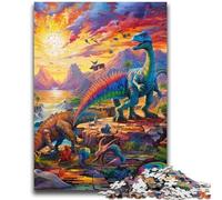 Puzzles for Adults Teens 1000 Pieces Dinosaur World 1000 Pieces for Adults,Educational Stress Relief Toy Gifts for Friends And Family (26x38cm)