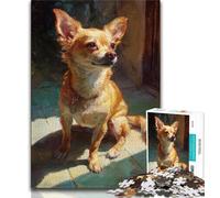 Puzzles for Adults Teens 1000 Pieces Dog,Family Game Stress Reliever Difficult Challenge Enhance Love between Couples (38x26cm)