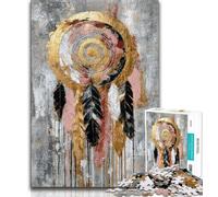 Puzzles for Adults Teens 1000 Pieces Dream Catcher Oil Painting,Help The Brain Exercise Addictive Toys to Cultivate Patience Artists Collection,Fine Art (38x26cm)