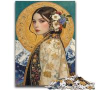 Puzzles for Adults Teens 1000 Pieces Elegant Mountain Goddess Stress Reliever Difficult Challenge Deal As Gifts for The Whole Family 26x38cm