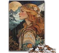Puzzles for Adults Teens 1000 Pieces Elegant Mountain Goddess Stress Reliever Difficult Challenge Is Ideal As Gifts for The Whole Family 50x75cm