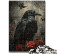 Puzzles for Adults Teens 1000 Pieces Evil Crow Adult Jigsaw,Challenging Difficult Deal As Gifts for The Whole Family (50x75cm)