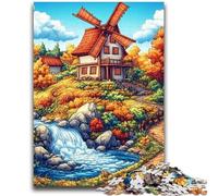 Puzzles for Adults Teens 1000 Pieces Fall Farm Family Fun for Is Ideal As A Gift for The Whole Family for And Age 14 Years Up 26x38cm