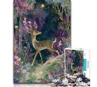 Puzzles for Adults Teens 1000 Pieces Fantasy Deer 1000 Piece Puzzle,Challenging Game Gifts for Is Ideal As A Gift for The Whole Family 38x26cm