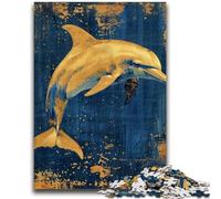 Puzzles for Adults Teens 1000 Pieces Fantasy Dolphin Adult Jigsaw,Challenging Family Activity Games DIY Toy for Home Wall Decor Gifts (38x26cm)