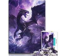 Puzzles for Adults Teens 1000 Pieces Fantasy Flying Dragon Teenager Jigsaw,is Ideal As Gifts for The Whole Family Suitable for And 14 (size 38x26cm)