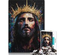 Puzzles for Adults Teens 1000 Pieces Fantasy Jesus,Toys Educational Games Stress Relieving Artists Collection,Fine Art (38x26cm)