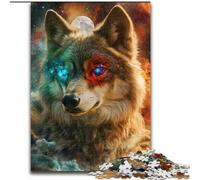 Puzzles for Adults Teens 1000 Pieces Fantasy Wolf, Analysis And Logic with Fully Interlocking Randomly Shaped Pieces for And Age 14 Years Up 50x75cm