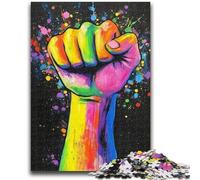 Puzzles for Adults Teens 1000 Pieces Fist Gesture 1000 Piece Puzzle,Challenging Game Gifts for Is Ideal As A Gift for The Whole Family (50x75cm)