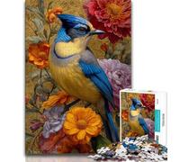 Puzzles for Adults Teens 1000 Pieces Flowers And Birds,for Educational Game Challenge Toy Birthday Present,Gifts,Wall Art 38x26cm