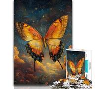 Puzzles for Adults Teens 1000 Pieces Galaxy Butterfly Teenager Jigsaw,Brain Intelligence Challenge Addictive Toys for Home Decoration (size 75x50cm)