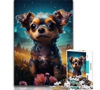 Puzzles for Adults Teens 1000 Pieces Galaxy Chihuahua,Family Game Stress Reliever Difficult Challenge Enhance Love between Couples (75x50cm)