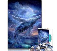 Puzzles for Adults Teens 1000 Pieces Galaxy Whale,Toys Educational Games Stress Relieving Unique Home Decor And Gifts (38x26cm)