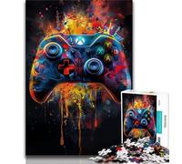 Puzzles for Adults Teens 1000 Pieces Gaming Controller Colorful Teenager Jigsaw,Challenging Game for Is Ideal As A Gift for The Whole Family 38x26cm