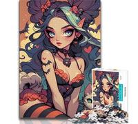 Puzzles for Adults Teens 1000 Pieces Girl And Cat,Family Game Stress Reliever Difficult Challenge Enhance Love between Couples (75x50cm)