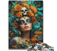 Puzzles for Adults Teens 1000 Pieces Girl Skeleton Adult Jigsaw,Challenging Family Activity Games DIY Toy for Home Wall Decor Gifts (75x50cm)