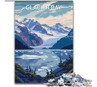 Puzzles for Adults Teens 1000 Pieces Glacier Bay National Park, for And from 14 Years And over Educational Learning Toys Family Games Birthday Present 50x75cm