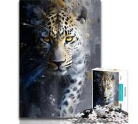 Puzzles for Adults Teens 1000 Pieces Golden Leopard Adult Jigsaw,Challenging Difficult Deal As Gifts for The Whole Family 75x50cm
