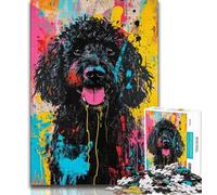 Puzzles for Adults Teens 1000 Pieces Goldendoodle Dog 1000 Pieces for Adults,Learning Educational Toys Family Games Unique Birthday And Gifts 75x50cm