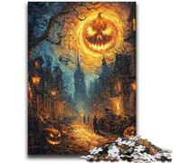 Puzzles for Adults Teens 1000 Pieces Halloween Skeleton Landscape Adult Jigsaw,Challenging Family Activity Games DIY Toy for Home Wall Decor Gifts (75x50cm)