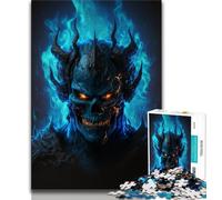 Puzzles for Adults Teens 1000 Pieces Hell Flame Demon 1000 Piece Puzzle,Educational Stress Relief Toy Gifts for Friends And Family 38x26cm