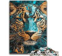 Puzzles for Adults Teens 1000 Pieces Intricate And Vibrant Leopard Stress Reliever Difficult Challenge Is Ideal As Gifts for The Whole Family 50x75cm
