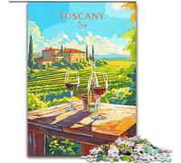 Puzzles for Adults Teens 1000 Pieces Italy Tuscany Travel, for And from 14 Years And over Educational Learning Toys Family Games Birthday Present 50x75cm
