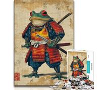 Puzzles for Adults Teens 1000 Pieces Japanese Frog Warrior,for Educational Game Challenge Toy Birthday Present,Gifts,Wall Art (38x26cm)