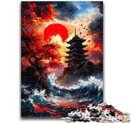 Puzzles for Adults Teens 1000 Pieces Japanese Temples Family Fun for Is Ideal As A Gift for The Whole Family for And Age 14 Years Up 50x75cm