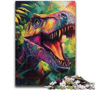 Puzzles for Adults Teens 1000 Pieces Jungle Dinosaur 1000 Piece Puzzle,Challenging Game Gifts for Is Ideal As A Gift for The Whole Family (38x26cm)