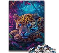 Puzzles for Adults Teens 1000 Pieces Jungle Leopard Puzzles for Adults,Challenging Game for Is Ideal As A Gift for The Whole Family (75x50cm)