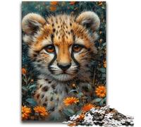 Puzzles for Adults Teens 1000 Pieces Jungle Leopard Stress Reliever Difficult Challenge Deal As Gifts for The Whole Family 26x38cm
